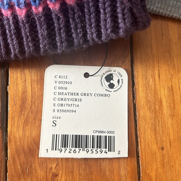 Free People We The Free Cozy Craft Cuff, Size Small, Heather Grey Combo, NEW - Picture 6 of 6